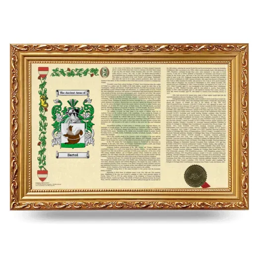 Bartoš Armorial Landscape Framed - Gold