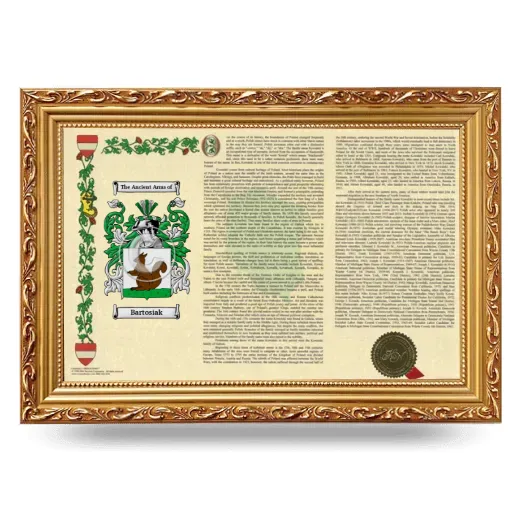 Bartosiak Armorial Landscape Framed - Gold