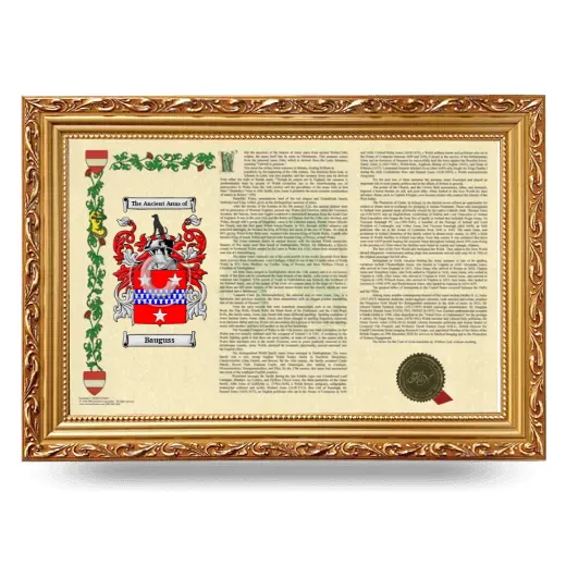 Bauguss Armorial Landscape Framed - Gold