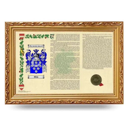 Blüm Armorial Landscape Framed - Gold