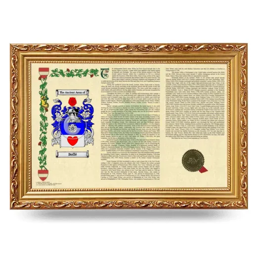 Boffé Armorial Landscape Framed - Gold