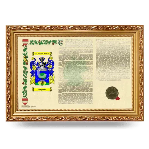 Bogaert Armorial Landscape Framed - Gold