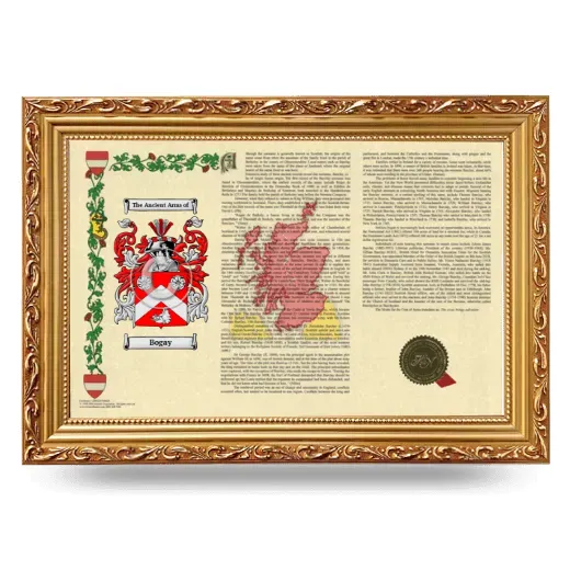 Bogay Armorial Landscape Framed - Gold