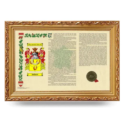 Bollaert Armorial Landscape Framed - Gold