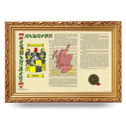 Boltynd Armorial Landscape Framed - Gold