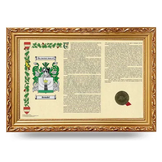 Brendel Armorial Landscape Framed - Gold