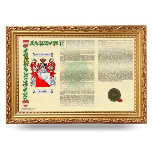 Breughel Armorial Landscape Framed - Gold