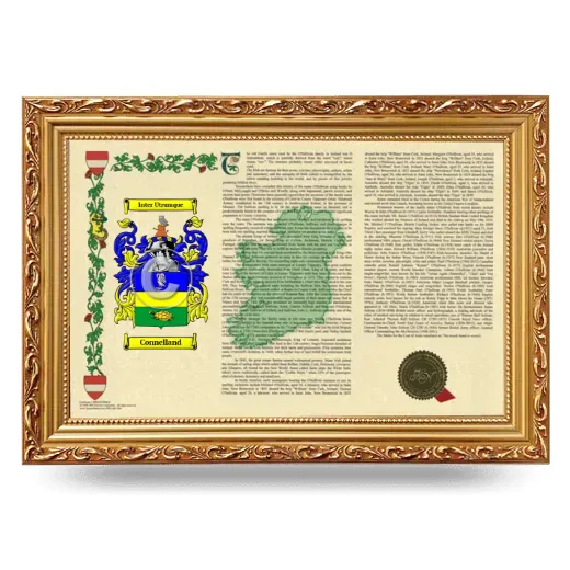 Connelland Armorial Landscape Framed - Gold