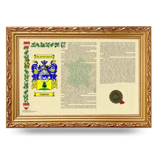 Constant Armorial Landscape Framed - Gold