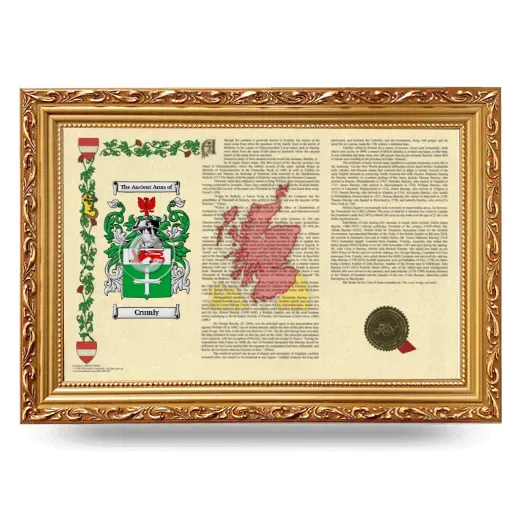 Crumly Armorial Landscape Framed - Gold