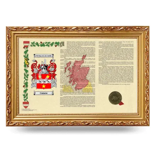 Curnow Armorial Landscape Framed - Gold