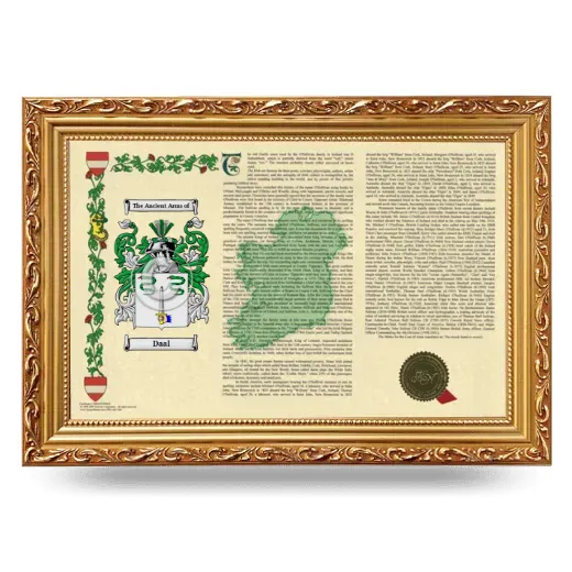 Daal Armorial Landscape Framed - Gold
