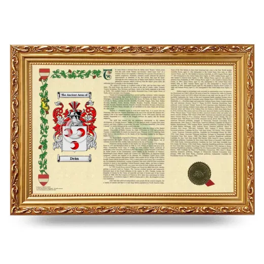 Deàn Armorial Landscape Framed - Gold