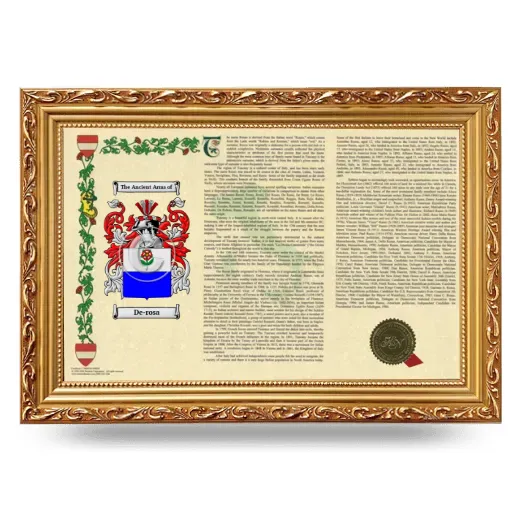 De-rosa Armorial Landscape Framed - Gold