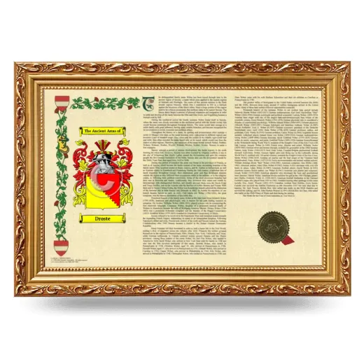 Droste Armorial Landscape Framed - Gold