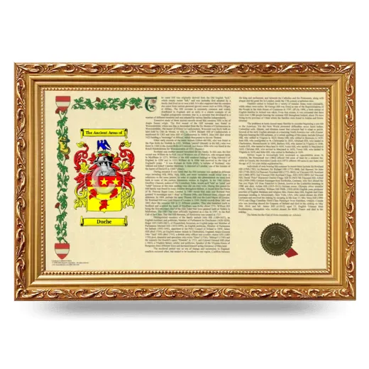 Duche Armorial Landscape Framed - Gold