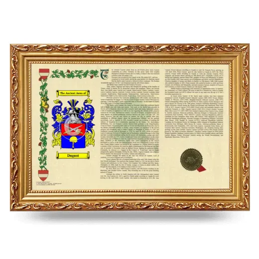 Dugast Armorial Landscape Framed - Gold