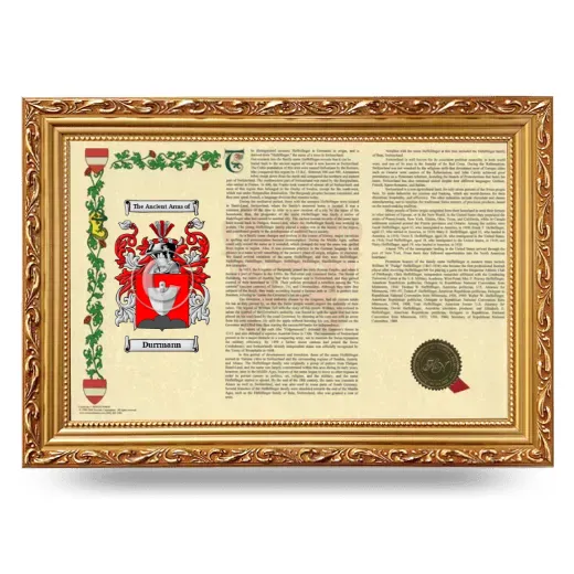 Durrmann Armorial Landscape Framed - Gold