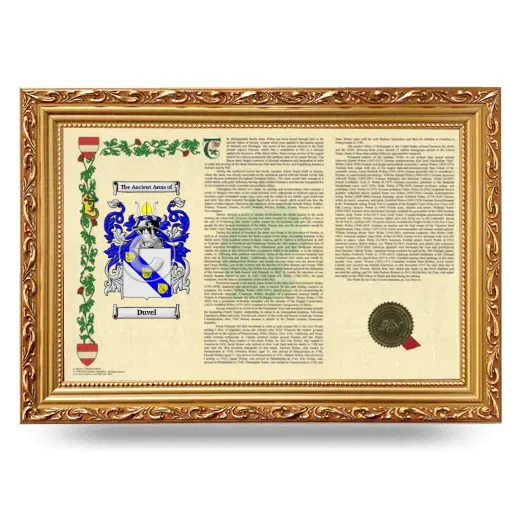 Duvel Armorial Landscape Framed - Gold
