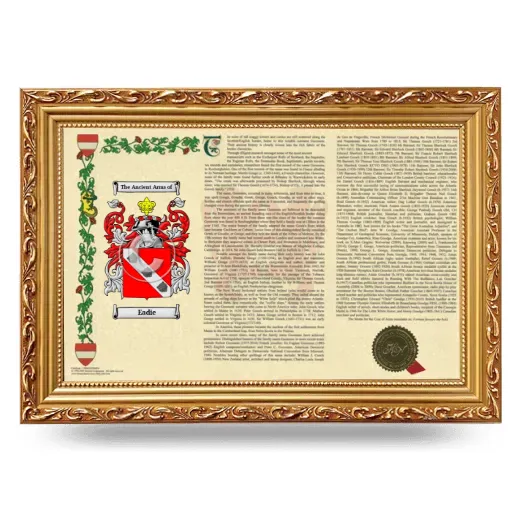 Eadie Armorial Landscape Framed - Gold