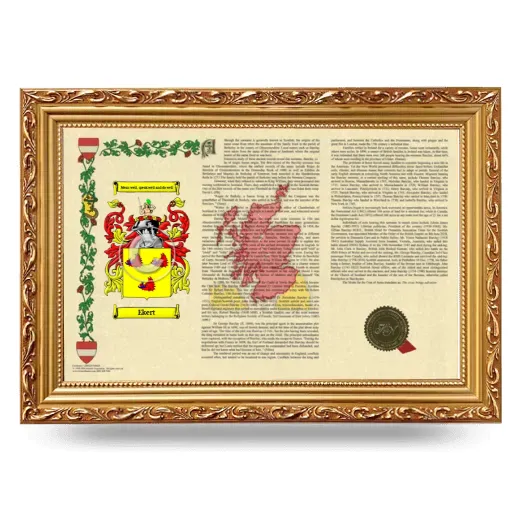 Ekert Armorial Landscape Framed - Gold