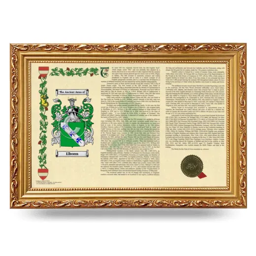 Elboom Armorial Landscape Framed - Gold