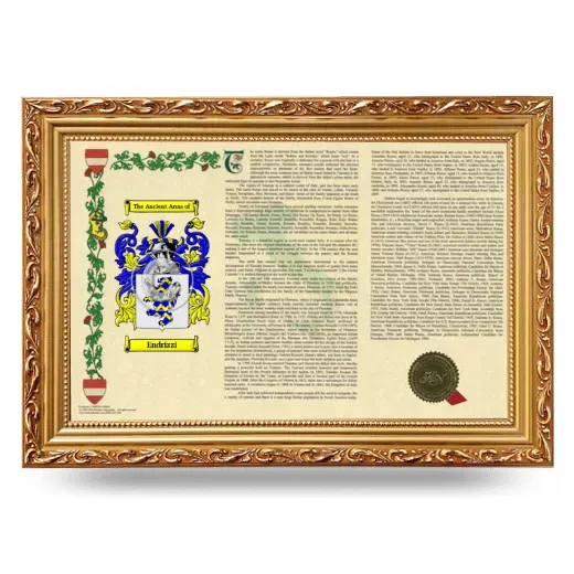 Endrizzi Armorial Landscape Framed - Gold