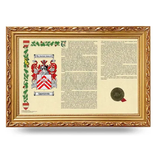 Eppenstein Armorial Landscape Framed - Gold