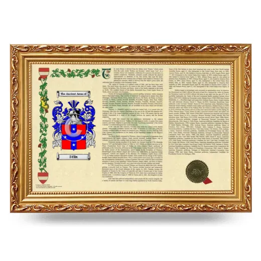 Félix Armorial Landscape Framed - Gold