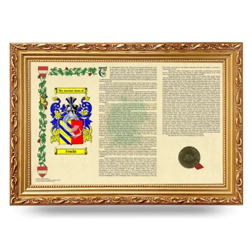 Feucht Armorial Landscape Framed - Gold