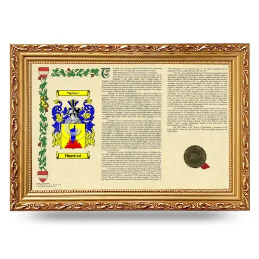 Fingerhut Armorial Landscape Framed - Gold