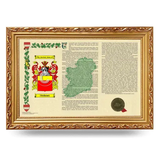 Fitzhenry Armorial Landscape Framed - Gold