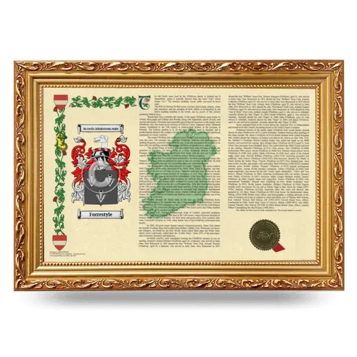 Forrestyle Armorial Landscape Framed - Gold