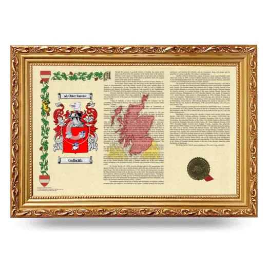 Galbrith Armorial Landscape Framed - Gold