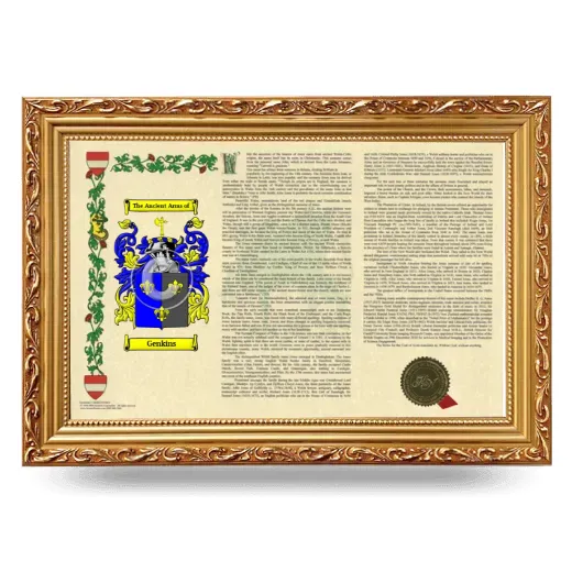 Genkins Armorial Landscape Framed - Gold