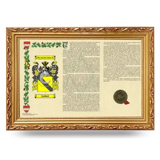 Grabert Armorial Landscape Framed - Gold