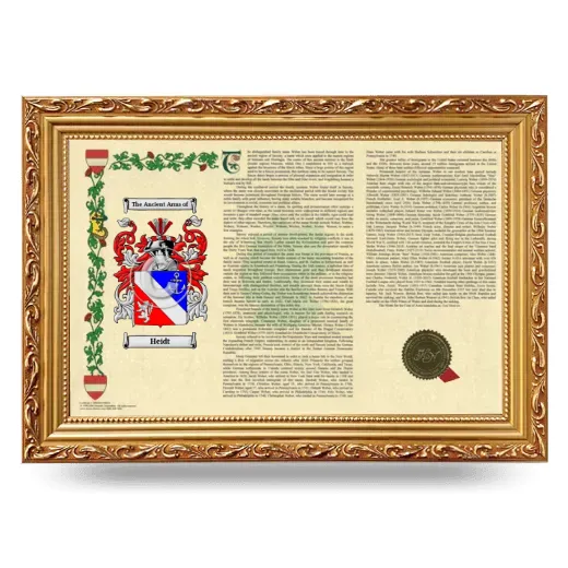 Heidt Armorial Landscape Framed - Gold