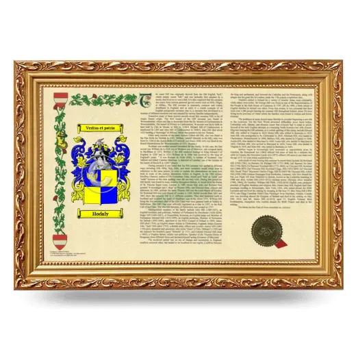 Hodaly Armorial Landscape Framed - Gold
