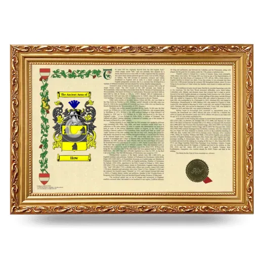 How Armorial Landscape Framed - Gold