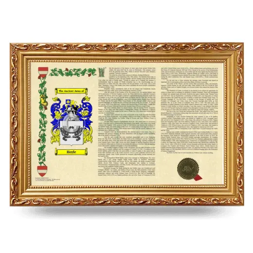 Hoyle Armorial Landscape Framed - Gold