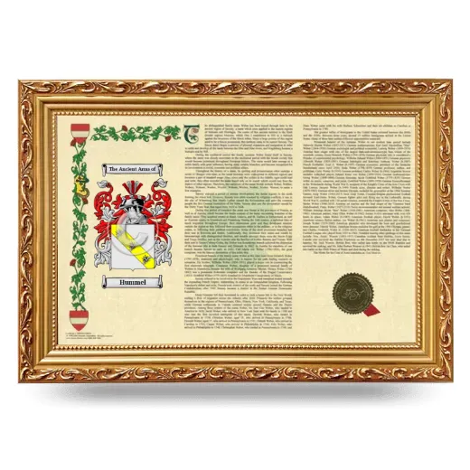 Hummel Armorial Landscape Framed - Gold