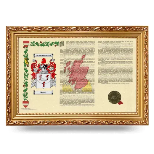 Husár Armorial Landscape Framed - Gold