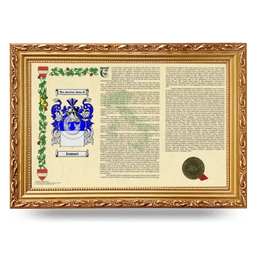 Iannaci Armorial Landscape Framed - Gold