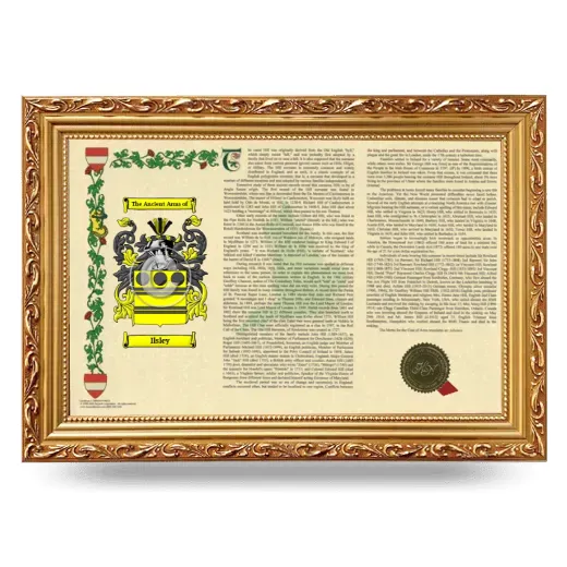 Ilsley Armorial Landscape Framed - Gold