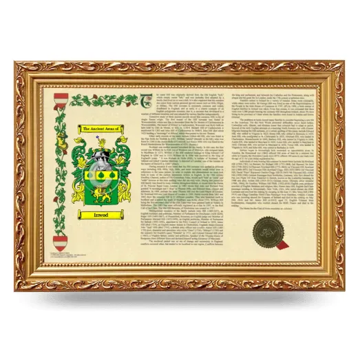 Inwod Armorial Landscape Framed - Gold