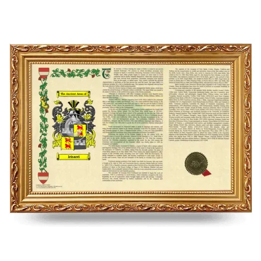 Irisarri Armorial Landscape Framed - Gold