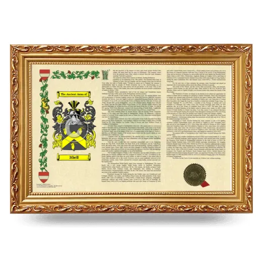 Ithell Armorial Landscape Framed - Gold
