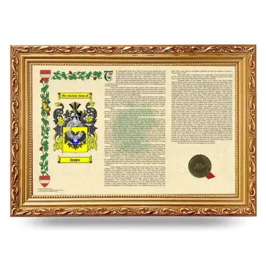 Jappa Armorial Landscape Framed - Gold