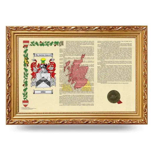 Jeley Armorial Landscape Framed - Gold