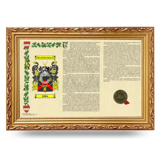 Jellen Armorial Landscape Framed - Gold